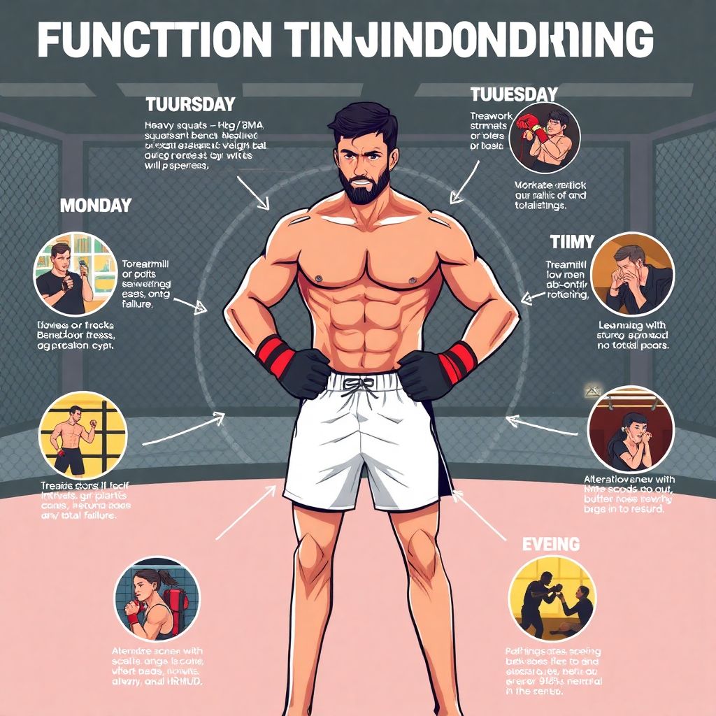 Функциональная подготовка бойца ММА: пример эффективного недельного плана