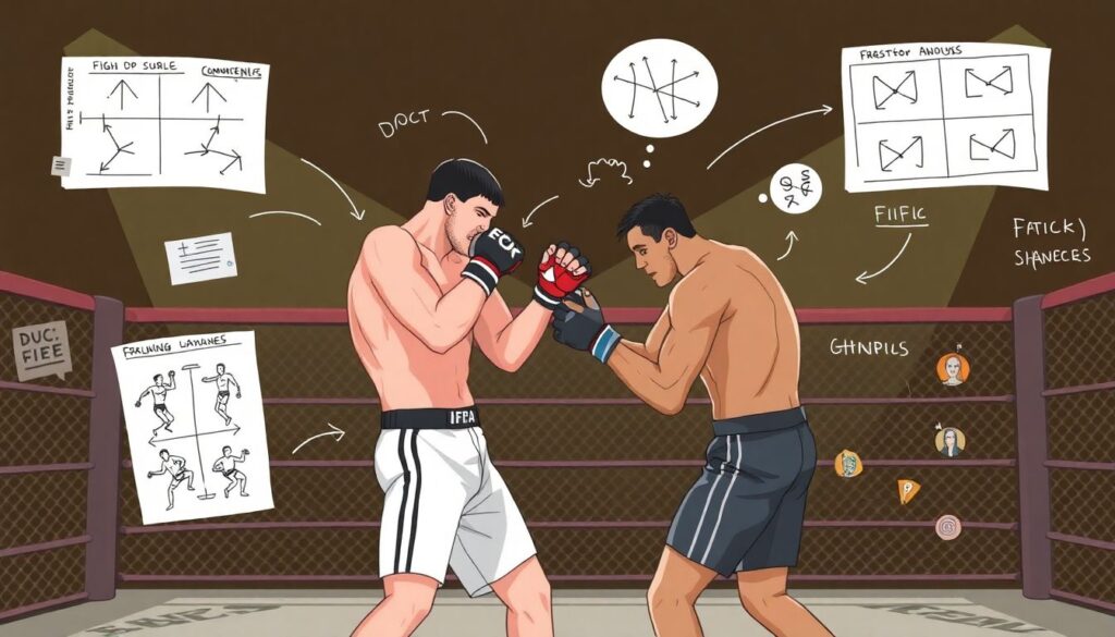 Анализ поединка: тактический разбор боя между двумя топ-бойцами (пример разбора) - иллюстрация