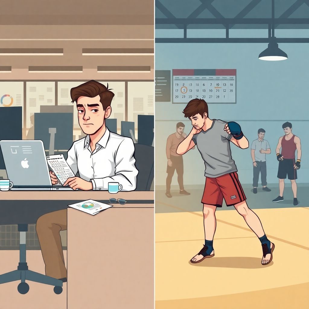 Как совмещать работу и тренировки ММА: реальные графики и полезные лайфхаки