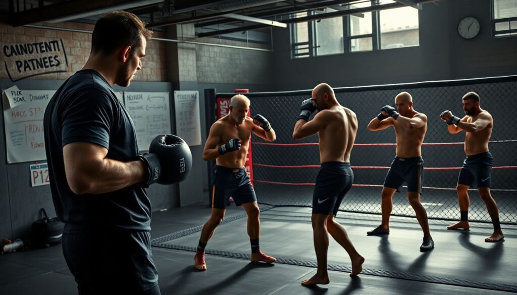 Интервальный тренинг, спарринги и работа у клетки: как строится современная ММА-тренировка - иллюстрация