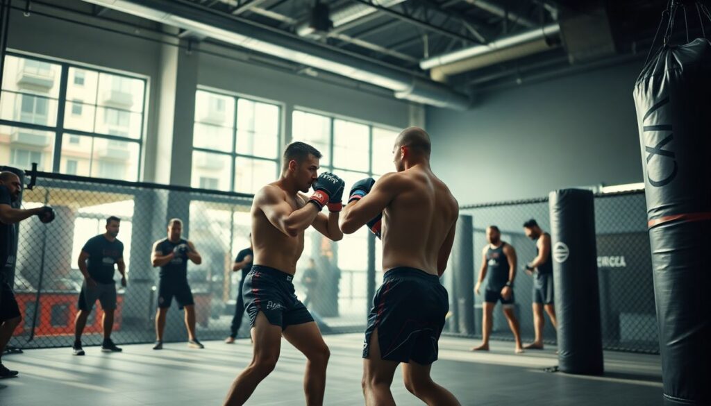 Интервальный тренинг, спарринги и работа у клетки: как строится современная ММА-тренировка - иллюстрация