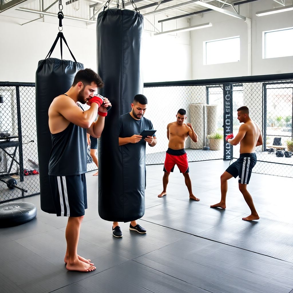 Интервальный тренинг, спарринги и работа у клетки в современной ММА-тренировке